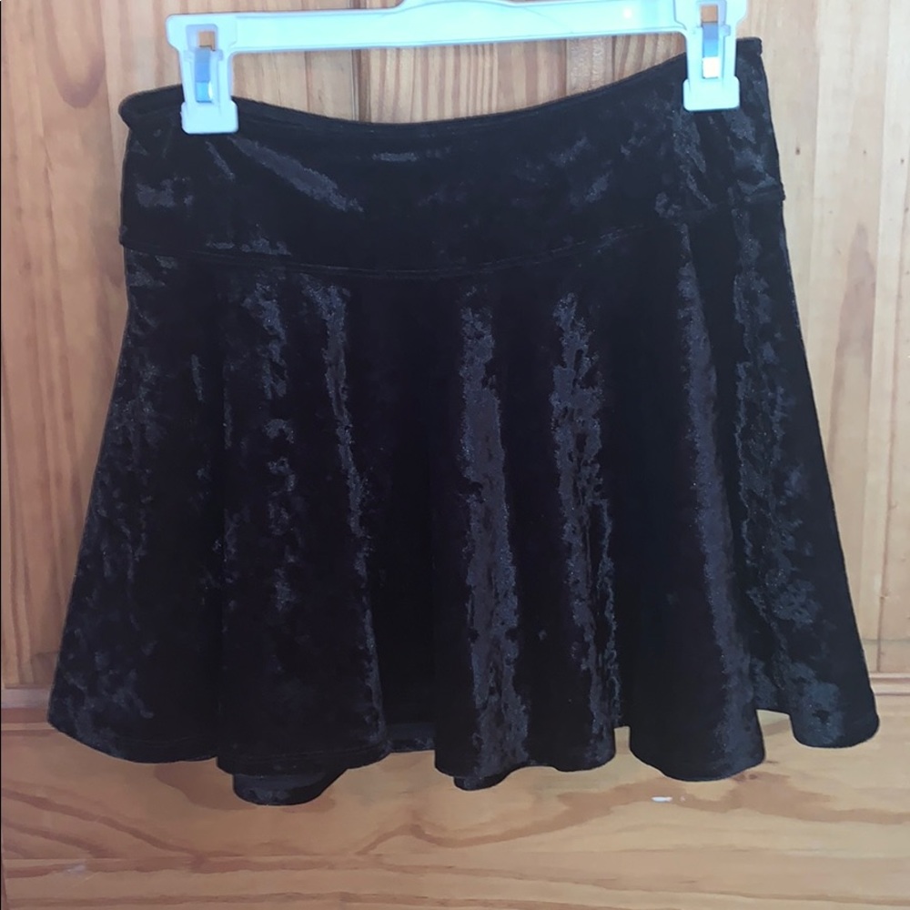 Adorable black velvet skirt